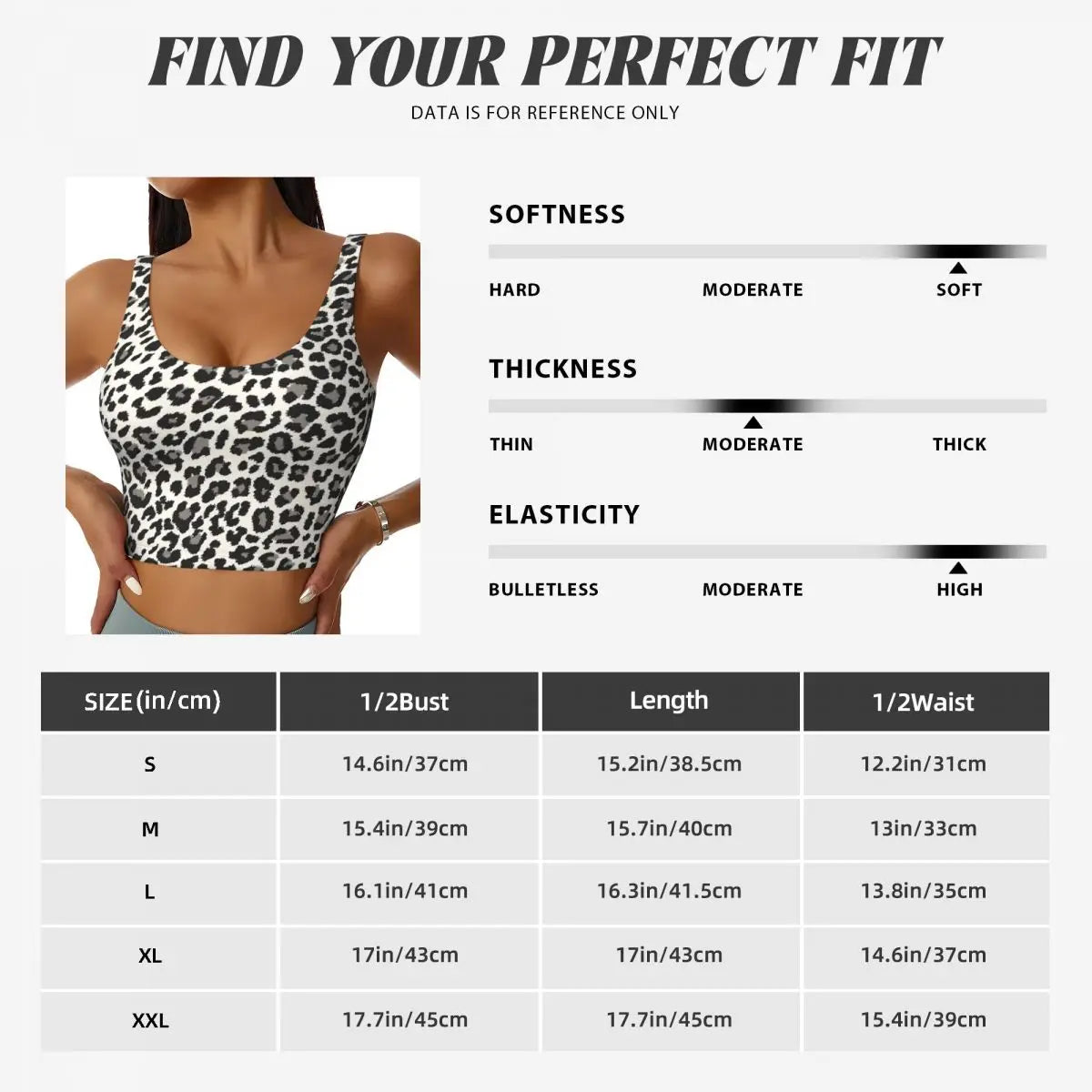 Custom Tropical Wild Animal Leopard Sports Bra for Women Animal Fur Skin Texture High Impact Workout Yoga Crop Top