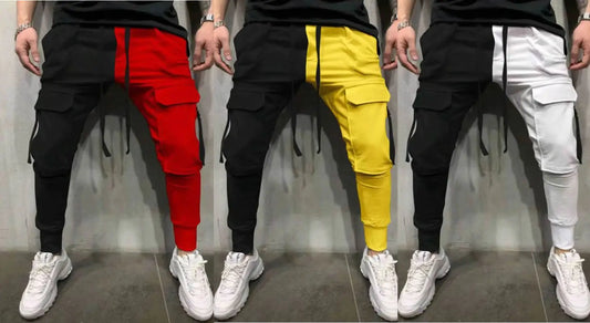 New Men's Pants Weatpants Hip Hop Joggers Cargo Pants Men Casual Pants Fashion Printing Trousers Streetwear Pantalones K189