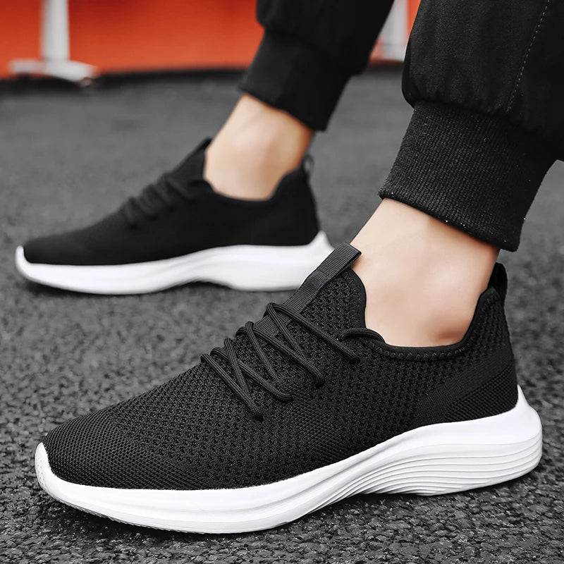 Running Shoes Men Mesh Lightweight Outdoor Sports Casual Lace-up Walking Shoes Jogging Gym Big Size Sneakers for Men and Women