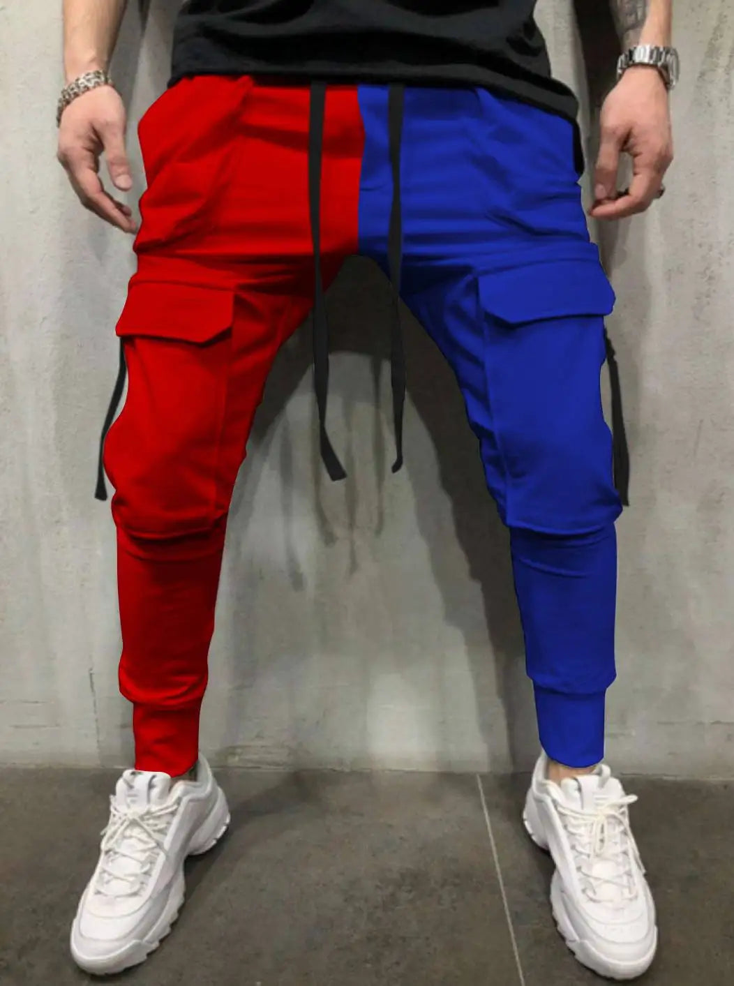 New Men's Pants Weatpants Hip Hop Joggers Cargo Pants Men Casual Pants Fashion Printing Trousers Streetwear Pantalones K189