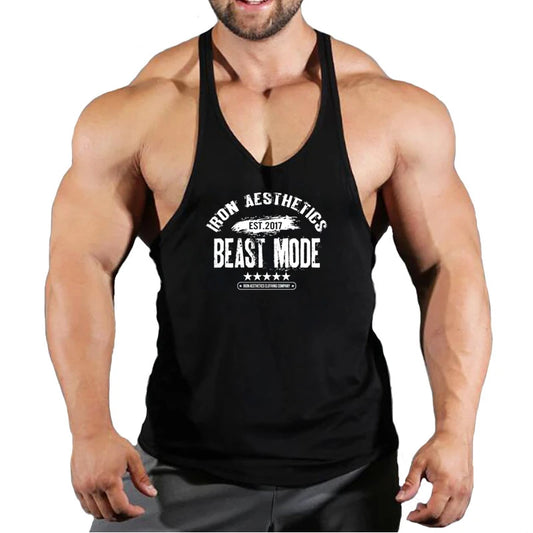 Gym Vest Fitness Shirt Muscular Man Singlet Men Vests Stringer Sleeveless Sweatshirt Men's Singlets Top for Fitness Clothing