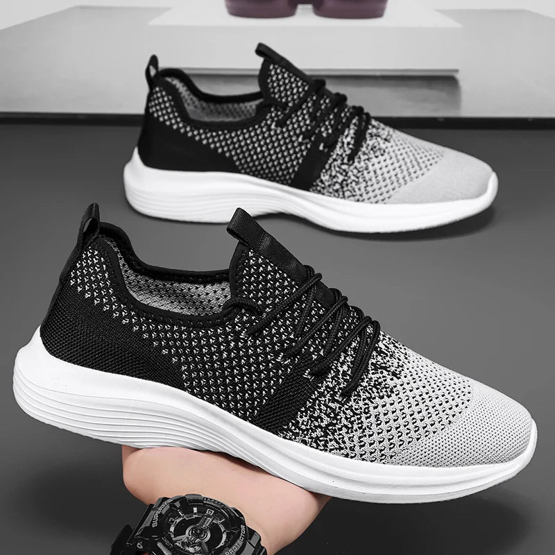 Running Shoes Men Mesh Lightweight Outdoor Sports Casual Lace-up Walking Shoes Jogging Gym Big Size Sneakers for Men and Women